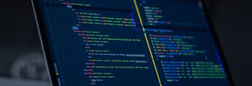 Código WordPress en pantalla de ordenador