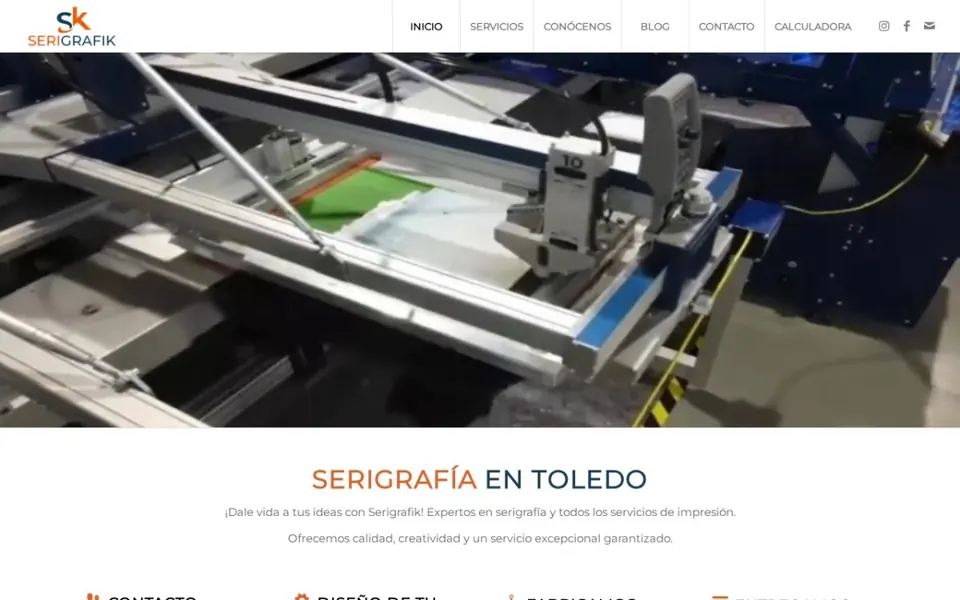 Proyecto web de Serigrafik Proyecto web de Serigrafik